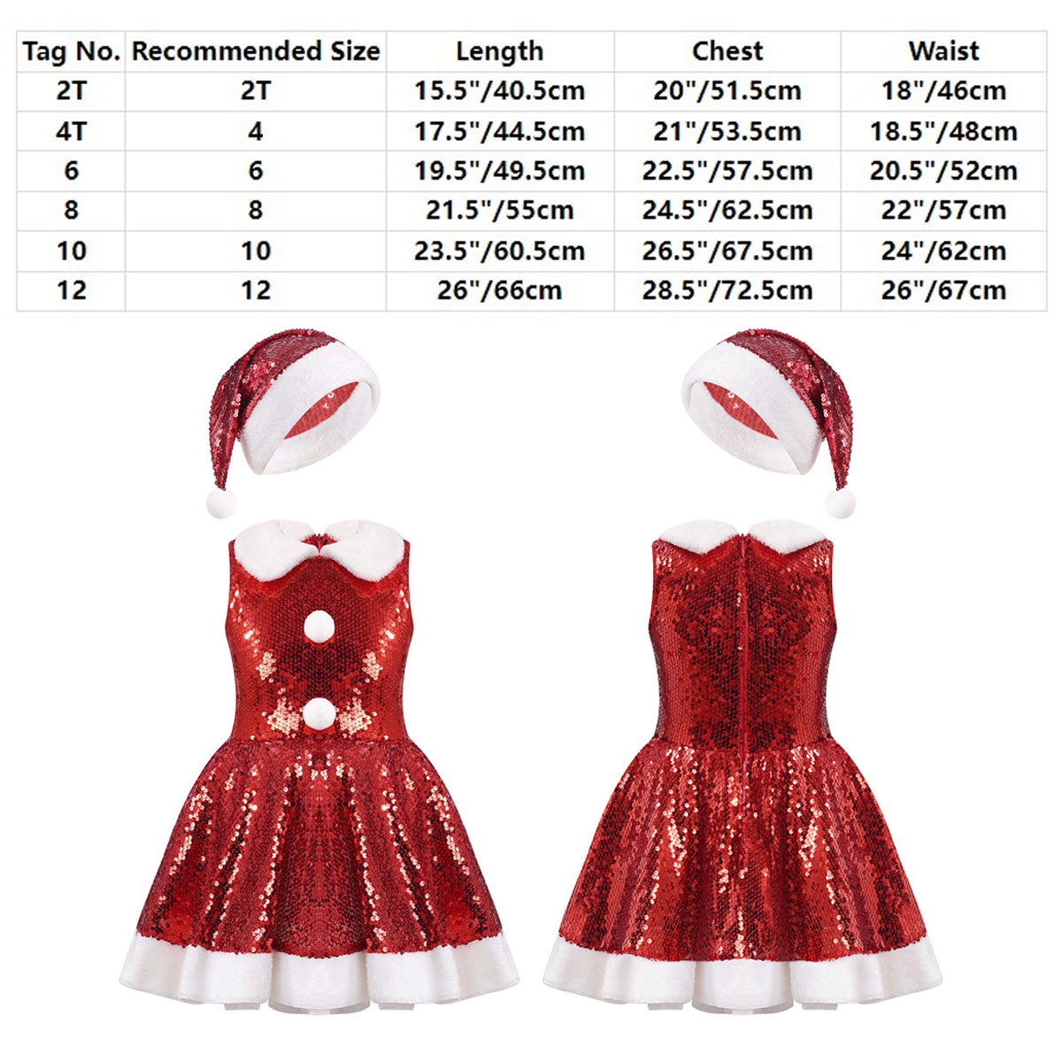 Kids Girl Christmas Dance Cost - Elf Costume Christmas recension och pris