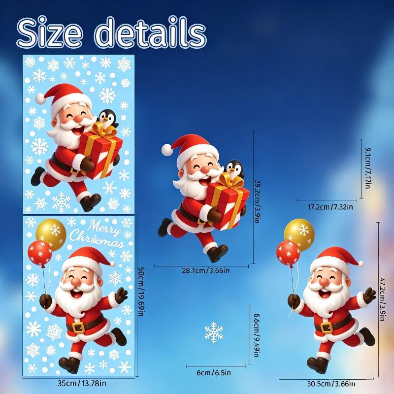 Christmas Static Window Sticke - Snowflake Window Decal recension och pris