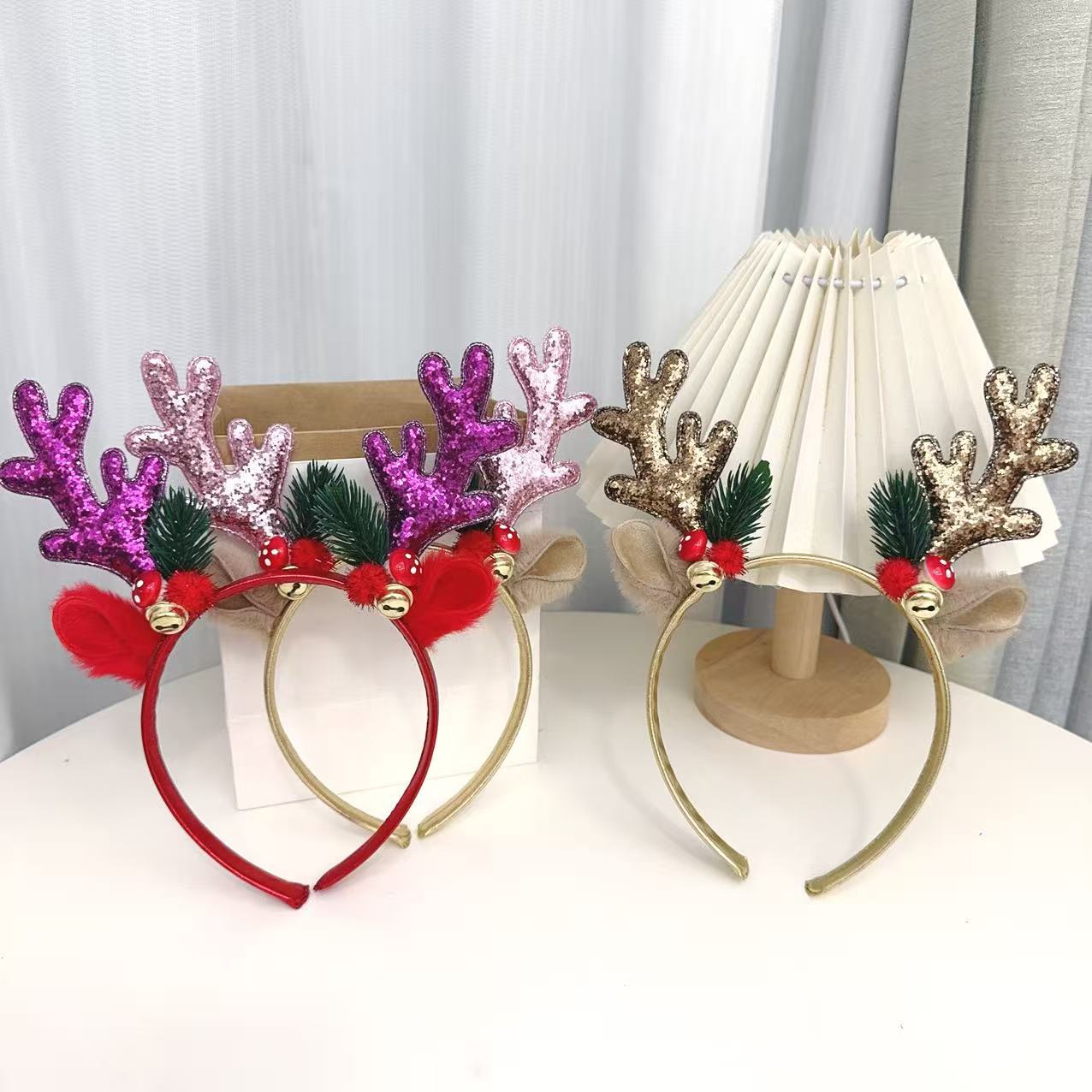Popular Glittery Reindeer Antl - Reindeer Antlers Headband recension och pris