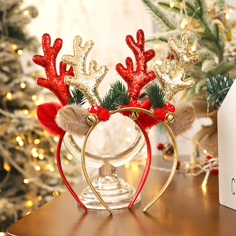 Popular Glittery Reindeer Antl - Reindeer Antlers Headband recension och pris