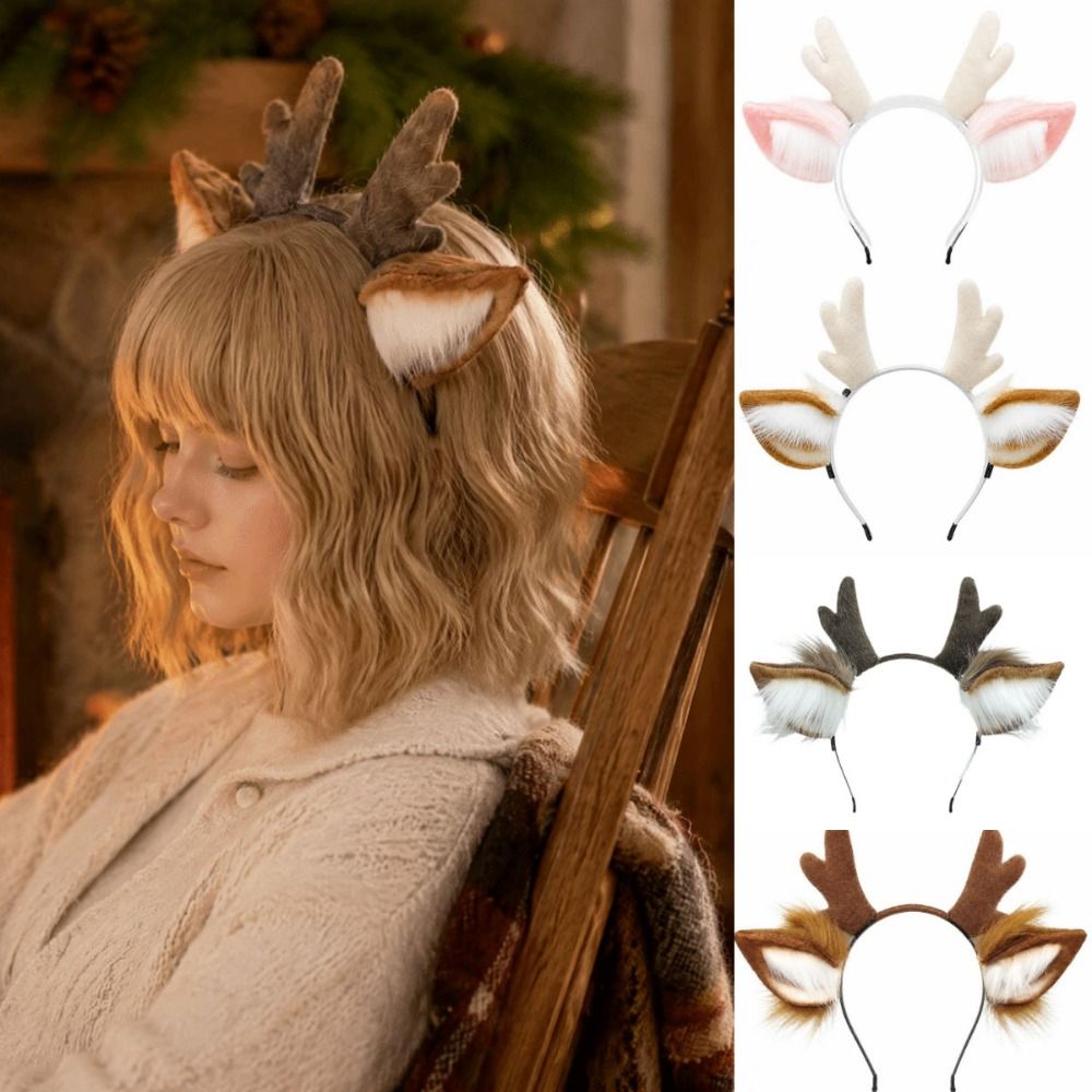 Antler Headband Handmade Simul - Reindeer Antlers Headband recension och pris