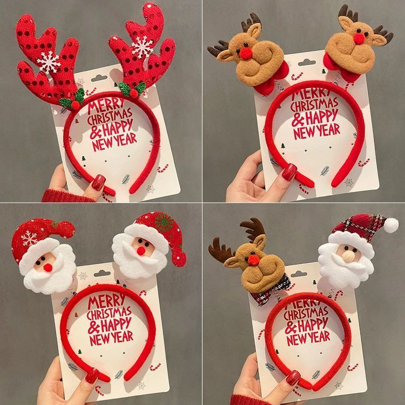 1-10pcs Christmas Headbands Sn - Reindeer Antlers Headband recension och pris