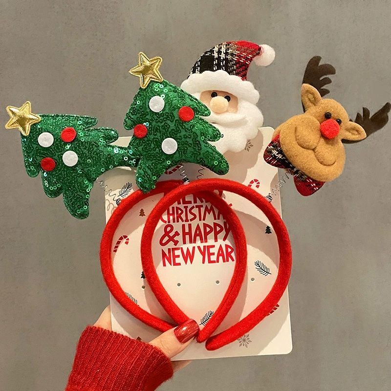 1-10pcs Christmas Headbands Sn - Reindeer Antlers Headband recension och pris