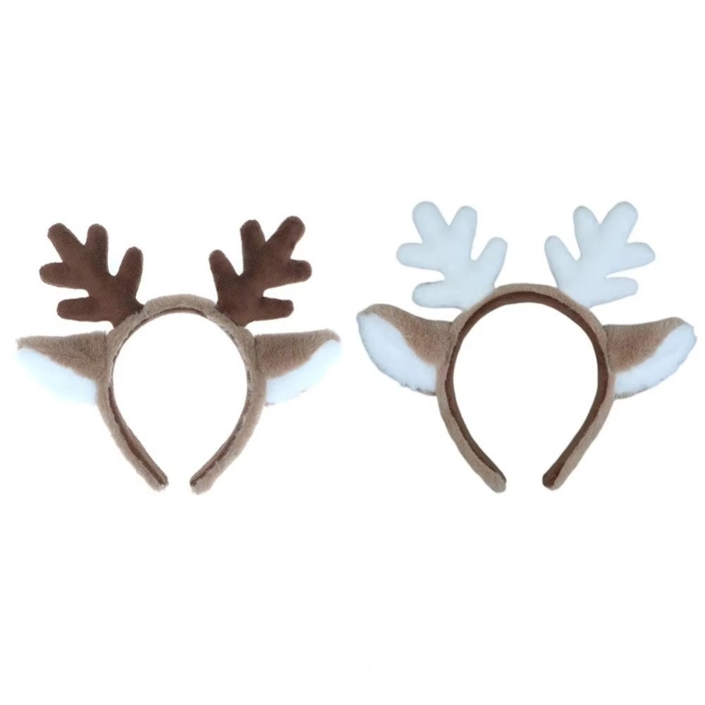 Soft Christmas Headband Fluffy - Reindeer Antlers Headband recension och pris