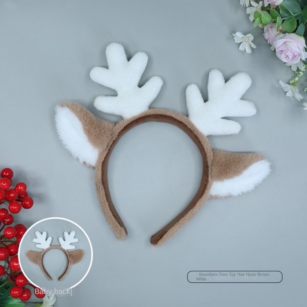 Soft Christmas Headband Fluffy - Reindeer Antlers Headband recension och pris