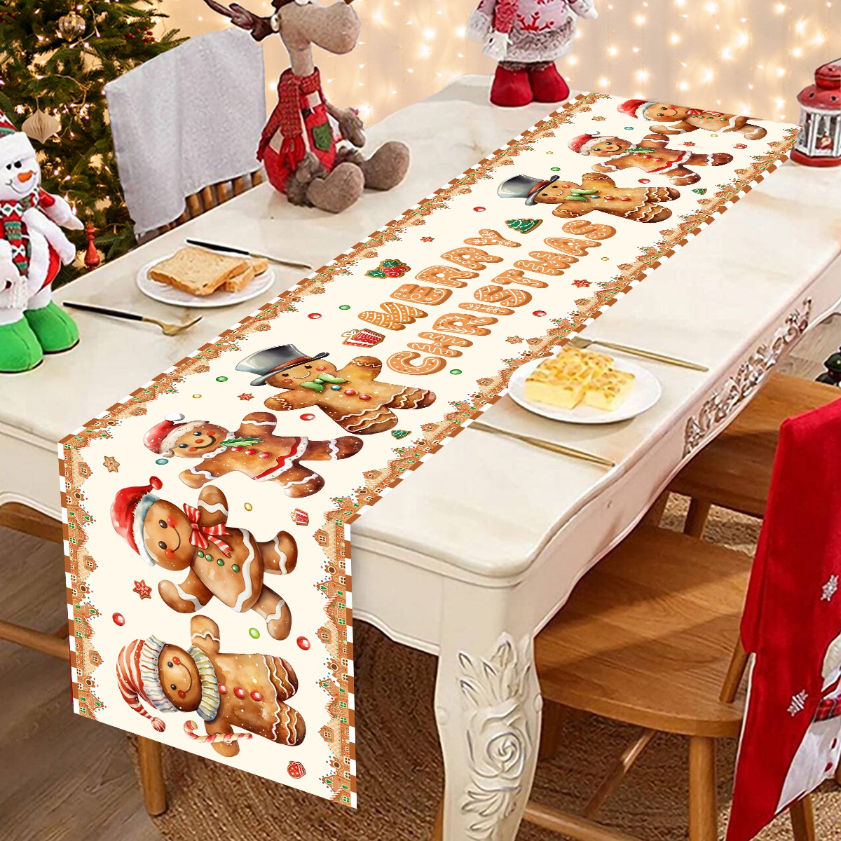 Christmas Santa Clause Polyest - Christmas Table Runner recension och pris