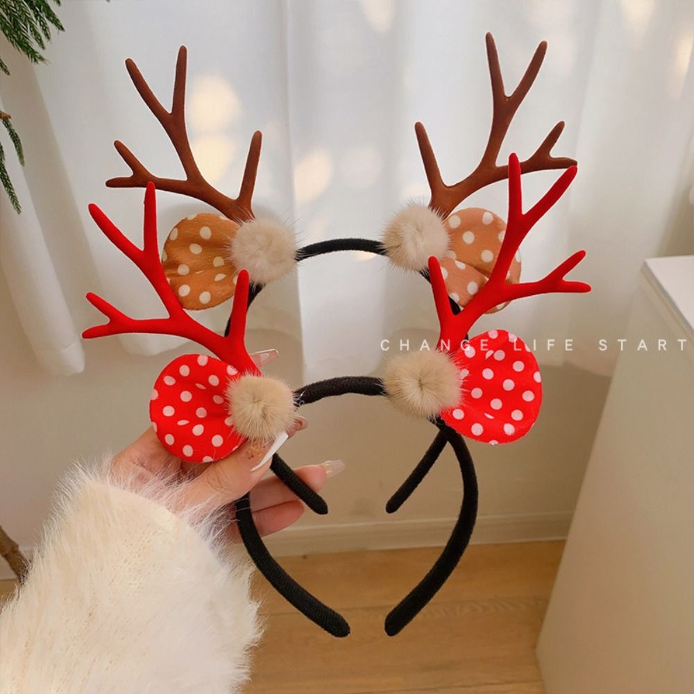 Fashion Shiny Christmas Headba - Reindeer Antlers Headband recension och pris