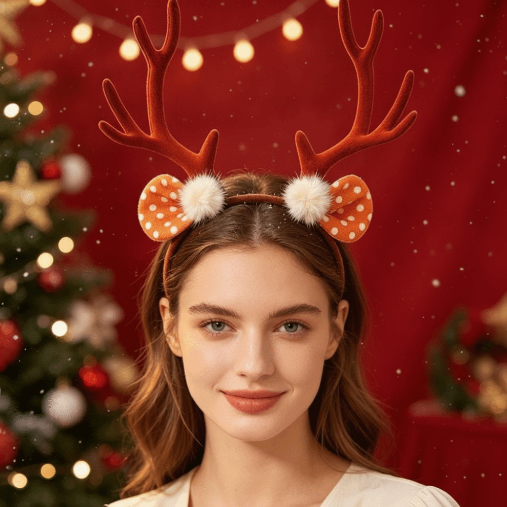 Fashion Shiny Christmas Headba - Reindeer Antlers Headband recension och pris