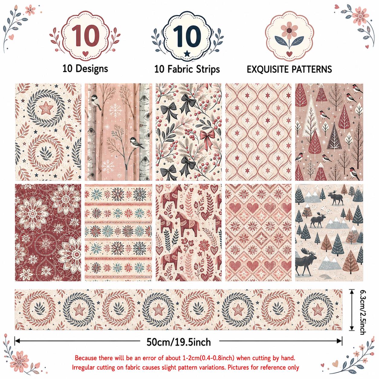 10pcs Christmas Snow Bird Patt - Christmas Table Runner recension och pris