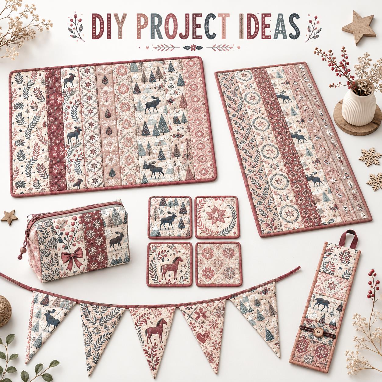 10pcs Christmas Snow Bird Patt - Christmas Table Runner recension och pris