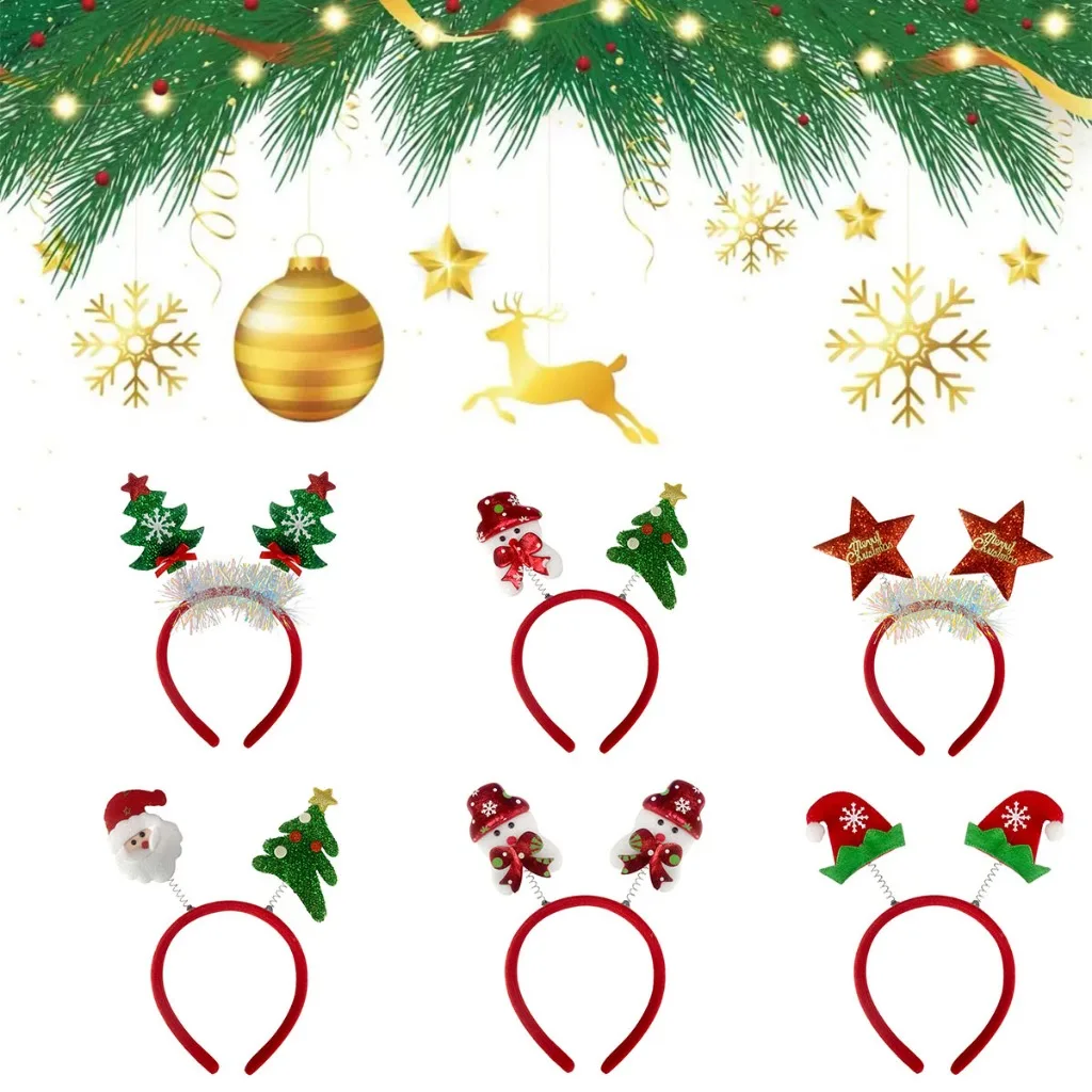 10pcs Christmas Hairband Party - Reindeer Antlers Headband recension och pris