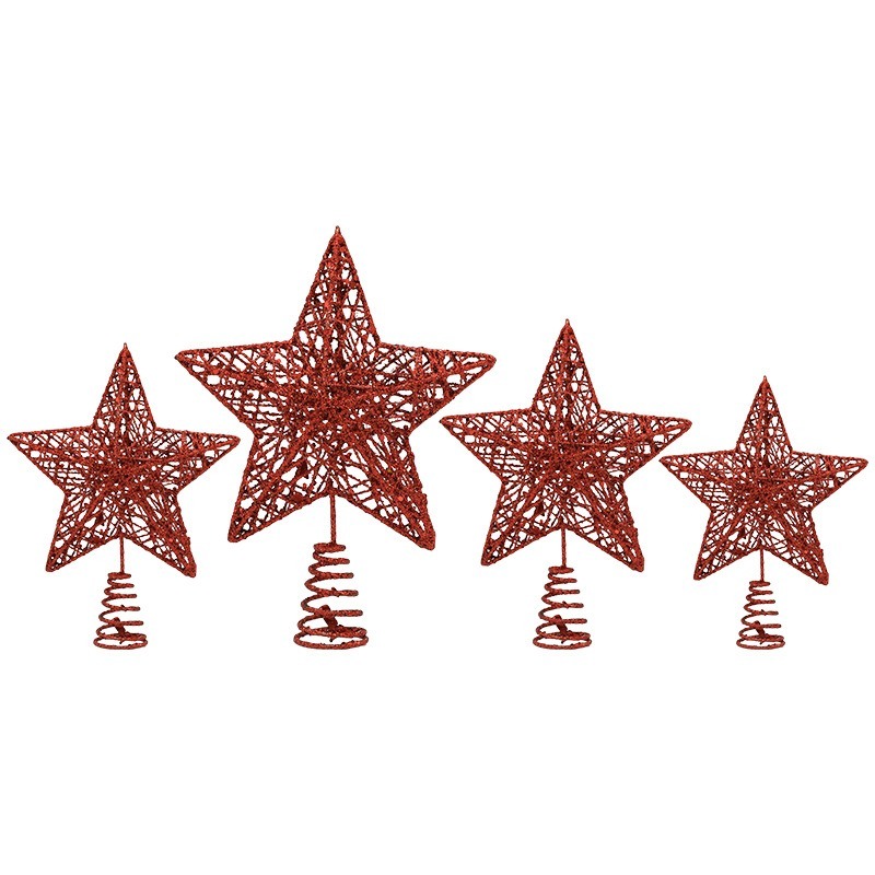 Glitter Iron Christmas Tree To - Star Tree Topper recension och pris