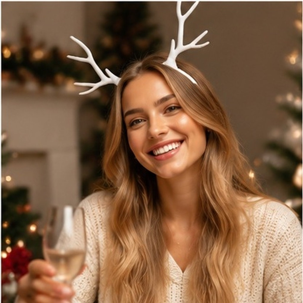 1Pcs Exquisite Reindeer Antler - Reindeer Antlers Headband recension och pris