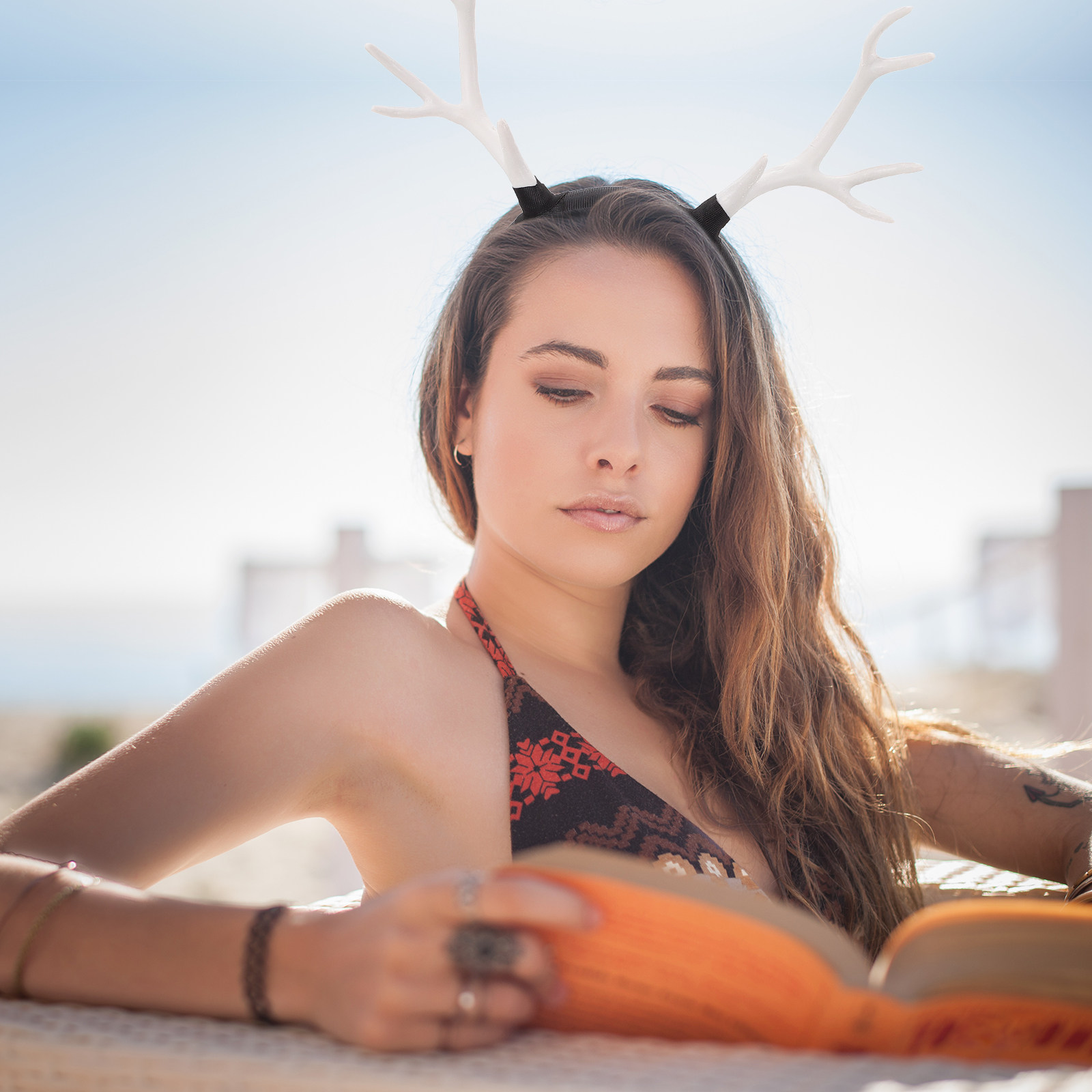 1Pcs Exquisite Reindeer Antler - Reindeer Antlers Headband recension och pris