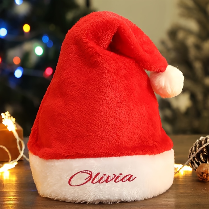 Personalized Christmas Santa H - Santa Hat Plush recension och pris