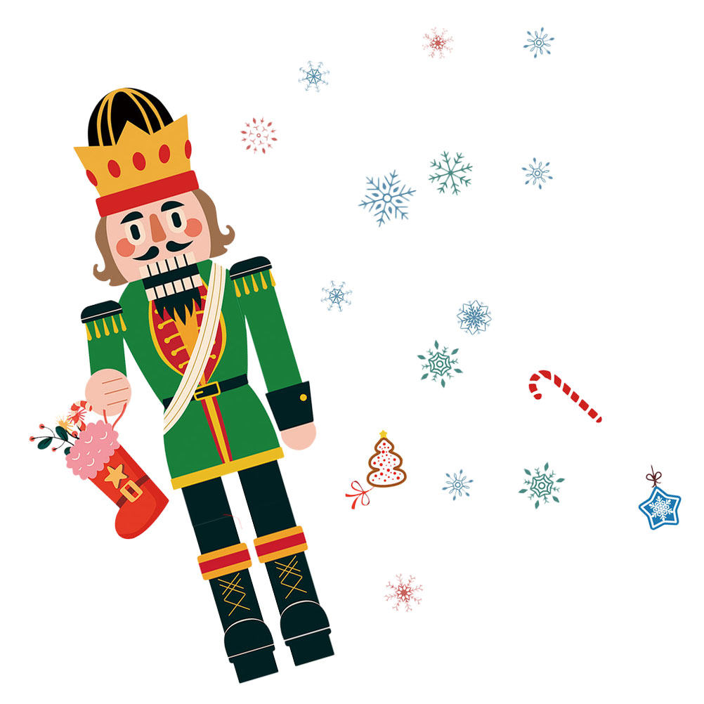 Christmas Nutcracker Snowflake - Snowflake Window Decal recension och pris